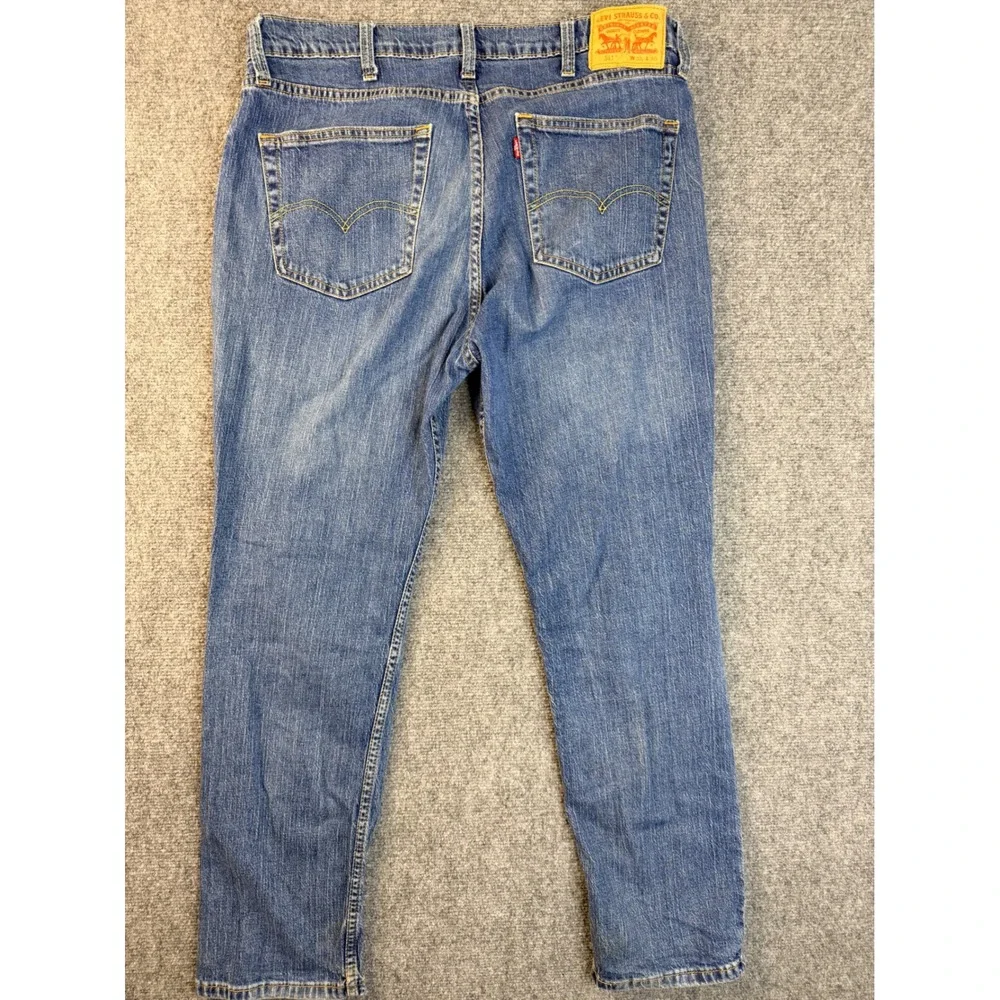 Levis 511 Slim Fit Jeans Mens 38x30 Blue Denim Cotton Workwear Streetwear Pants